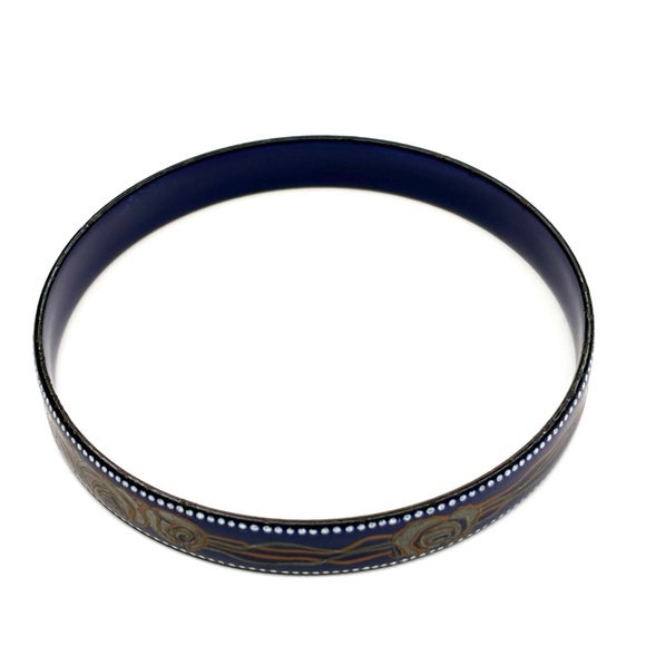 Michaela Frey Vintage Enamel Bangle Bracelet - Picture 5 of 7